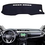 DYJGUXEB Adequado Para Toyota Hilux SR5 4x4 REVO Hi Rider 2015 2019 LHD Capa De Painel De Carro Capa De Painel De Carro Antiderrapante Capa De Painel De Painel