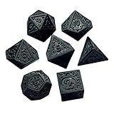 Dynwave 7x Mesa De Dados Poliédricos Dados Para Jogos Artesanato Jogo De Tabuleiro Estilo Retrô Colecionáveis Presente Dados Multifacetados Para RPG D4 D6 D8