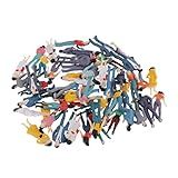 Dynwave Conjunto De 50 Miniaturas De Pessoas Para Maquetes Ferroviárias Em Escala 1 50