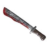 Dzrige Halloween Bloody Machete Blood Machete Knife Cosplay Machete Toy Plastic Machete Prop For Halloween Party Costume Accessory