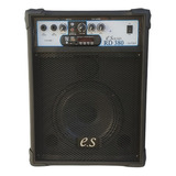 E Sound Caixa Multiuso Amplificada Violão Guitarra Mic Bluet Usb Sd Fm 8 Pol 50w Rms Cor Preto Voltagem 110v 220v Bivolt