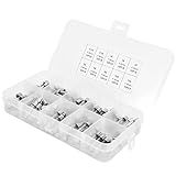 Eacam Fusível 0-2A- 0-5A- 1A- 2A- 3A- 5A- 8A- 10A- 15A- 20A Set Kit- Com Tensão De Trabalho 250V Para Proteção- Visão Clara E Fácil Transporte- Solução De Armazenamento Ideal