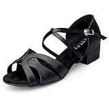 sapatos danca salao femininos salsa latina practice dance salto preto