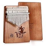 East Top Kalimba Instrumento Musical Piano De Polegar De 17 Teclas Com Madeira Okoume Presente Para Adultos Iniciantes E Professores Uma Chave