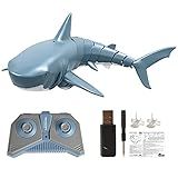 Eastdall Mini Brinquedo De Controle Remoto Tubarão Rc Brinquedo De Natação Brinquedo Subaquático Rc Barco Elétrico Corrida Barco Barco Brinquedo Paródia