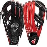 EASTON Luva De Beisebol Profissional Para Jovens 25 4 Cm Direita Preto Vermelho I Web PY10BR
