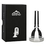 EastRock Bocal Tuba Padrão Bocal Tuba Banhado A Prata Tamanho 67C4 ótimo Presente Para Peças De Reposição Tuba Player