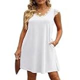 Easyoyo Vestido Feminino Rodado Com Babados