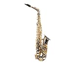 Eb Tune Alto Saxofone Latão Preto Níquel Ouro Abalone Botão Alto Sax Instrumento Musical Com Bocal Caso Saxofone Estudantes