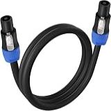 EBXYA Cabo De Alto Falante Speakon De 9 M  Calibre 12  AWG    Cabo De áudio Speakon Para Speakon Premium Com Conector NL4FX  NL4FC    4 Condutores