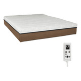 Eco New Colchoes Eco Prince Colchão Magnetico Casal Massageador Cor Marrom Com 2 Travesseiros Magneticos Marrom