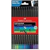 EcoLápis De Cor Faber Castell Supersoft Tons Frios 120715SOFTCF 15 Cores