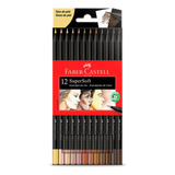 Ecolápis De Cor Supersoft 12 Tons De Pele Faber castell
