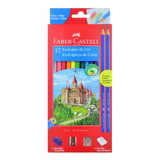 Ecolápis Faber castell 12 Unidades Apontador Borracha 2 Lápis