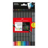 Ecolápis Supersoft 12 Cores 02 Grafite Black Faber Castell