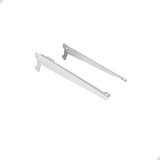 Ecommix Suporte Com Aba Prateleira 30cm Trilho Cremalheira 10 Pares Cor Branco