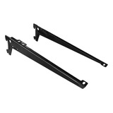 Ecommix Suporte Com Aba Prateleira 30cm Trilho Cremalheira 10 Pares Cor Preto