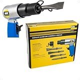Eda Martelo Perfurador Pneumático 150mm Com 4 Formões 500W 4500 Rpm Design Ergonômico E Amortecimento De Vibrações Ideal Para Demolição E Escavação