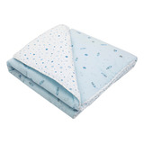 Edredom Bebê Papi Compose 103 Linhas Dupla Face Berço 85x1 3 Cor Azul claro Desenho Do Tecido Espaço