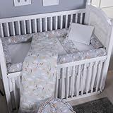 Edredom De Berço Bebê Estampado Infantil Safari Cinza