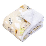 Edredom Manta Sherpa De Berço Infantil Bebê Frio