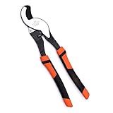 Edward Tools Cortadores De Cabos Resistentes Aço De Alto Carbono Para Cortar Alumínio Cobre Cabo De Comunicação Cabo De Corte De Fio De Aderência Ergo Tampão De Segurança Para Evitar Beliscar