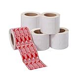 EEtiqueta Adesiva Lacre De Segurança Lacre De Pizza 25 X 130mm X 4 Carreiras Com Super Cola Aderindo Bem Até Em Papelão 05 Rolos X 30 Metros Cada Rolo DB COMERCIO DE PAPEL 05
