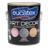 Efeito Cimento Queim Perolizado Eucatex 3 7kg Diamante Negro