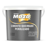 Efeito Cimento Queimado Perolizado Aveludado Maza 1 2kg Cor Diamante Negro