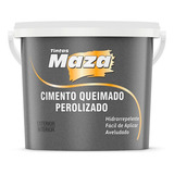 Efeito Cimento Queimado Perolizado Aveludado Maza 3kg Cor Diamante Negro