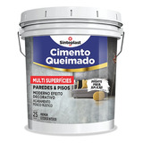 Efeito Cimento Queimado Pisos E Paredes Cinza 25kg