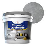 Efeito Cimento Queimado Pisos E Paredes Cinza Profundo 25kg