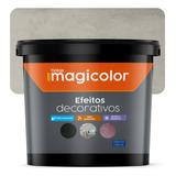 Efeito Decorativo Cimento Queimado 23 Kg Magicolor Cor Cinza Steel