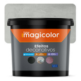Efeito Decorativo Cimento Queimado 6 Kg Magicolor Cor Platina