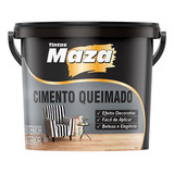 Efeito Decorativo Cimento Queimado Revestimento Maza 5 6kg