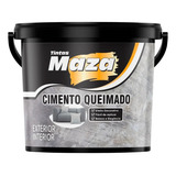 Efeito Decorativo Cimento Queimado Revestimento Maza 5 6kg