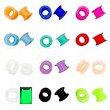 EgamyClow 24 Peças 12 Pares De Alargadores De Orelha De Silicone Flexíveis Alargadores Expansores De Orelha De Carne Dupla Alargada Piercing De Orelha Joias Para Mulheres E Homens 2g 1 2 Cm 1 2 12