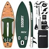 EGGORY Prancha De Remo Inflável Eggoey Prancha De Stand Up Paddle Extra Larga Prancha De Sup Com Barbatana Removível Remo Flutuante Bomba Manual Bolsa À Prova D Água Prancha De Viagem