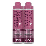 Eico Tratamento Shampoo 800ml Condicionador Leave in 750ml Salão Em Casa Cronograma Profissional
