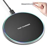 Eisreho Carregador Sem Fio Compatível Com IPhone 15 14 13 12 11 Pro Max Mini Plus XR X 8 15W Max Fast Wireless Pad Mat Para Samsung Galaxy S23 S22 S21 S20 S10 Air Pods Pro 3 2 Galaxy Buds