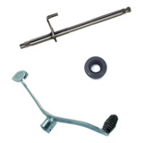 Eixo Cambio Marcha Pedal Retentor Biz 100 Ks 1998 A 2005