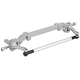 Eixo Frontal VGEBY Para Eixo Do Volante Frontal De Liga De Alumínio Para Caminhão Trator De Controle Remoto Tamiya 1-14 -prata-