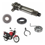 Eixo Pedal Engrenagem Partida Catraca Mola Factor 125