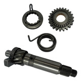 Eixo Pedal Engrenagem Partida Catraca Mola Factor 125