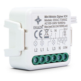 Ekaza Interruptor Mini Módulo Zigbee 3 Canais Inteligente