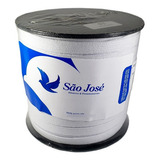 Elastico Branco Fita 10 Mm Rolo Com 100 Metros São José Desenho Do Tecido Chato