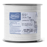 Elástico Chato Branco 7mm Reforçado Zanotti