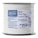 Elástico Chato Para Roupa Costura 7mm Branco 100mts