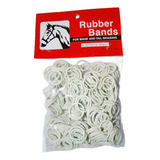 Elástico De Crina E Rabo De Cavalos Rubber Bands Branco