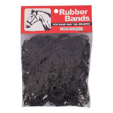 Elástico P Crina E Rabo De Cavalo Rubber Bands 500 Un Preto